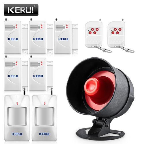 KERUI Cheap Wireless Burglar Alarm System Local Siren Speaker Security Home Alarm Motion Detector Window Door Sensor DIY Kit