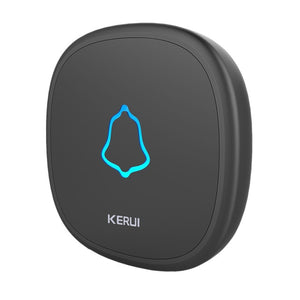 KERUI Wireless Doorbell Waterproof Touch Button LED light Cordless Smart Home Door Bell Chime Kit with 32 Chimes Door bell Alarm