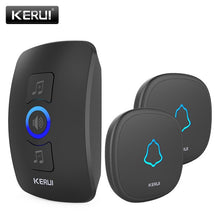 Load image into Gallery viewer, KERUI Wireless Doorbell Waterproof Touch Button LED light Cordless Smart Home Door Bell Chime Kit with 32 Chimes Door bell Alarm