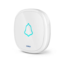 Load image into Gallery viewer, KERUI Wireless Doorbell Waterproof Touch Button LED light Cordless Smart Home Door Bell Chime Kit with 32 Chimes Door bell Alarm