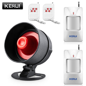 KERUI 100dB Wireless Local  Siren Speaker Burglar Alarm System 433MHz Home Motion Detector Protection Kits