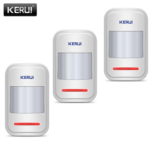 KERUI Home Alarm System Infrared PIR Sensor Is Used In GSM PSTN 3Pcs/lot Built-in Antenna Wireless PIR Motion Sensor Detector