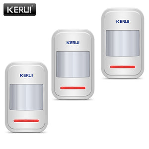 KERUI Home Alarm System Infrared PIR Sensor Is Used In GSM PSTN 3Pcs/lot Built-in Antenna Wireless PIR Motion Sensor Detector