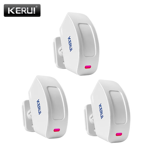 KERUI 3pcs/lot Wireless Curtain infrared detector Window PIR Sensor 433MHz wireless for GSM PSTN Home security Alarm System